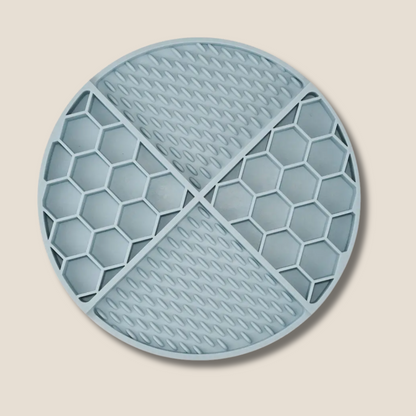 Silicone Textured Dog Lick Mat for Anxiety Relief & Slow Feeding – Enrichment Treat Dispensing Mat (Non-Slip, Dishwasher-Safe, Light Blue)