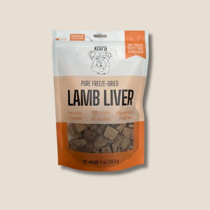 Freeze-Dried Lamb Liver – Lean High-Protein Training Treats for All Dogs (Single-Ingredient, Grain-Free, Low-Fat)