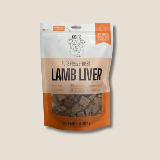 Freeze-Dried Lamb Liver – Lean High-Protein Training Treats for All Dogs (Single-Ingredient, Grain-Free, Low-Fat)