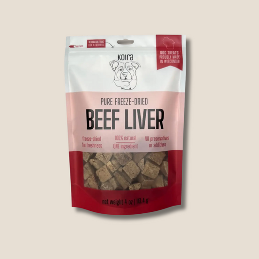 Freeze-Dried Beef Liver – Lean High-Protein Training Treats for All Dogs (Single-Ingredient, Grain-Free, Low-Fat)