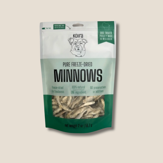 Freeze-Dried Minnow – Lean High-Protein Training Treats for All Dogs (Single-Ingredient, Grain-Free, Low-Fat)