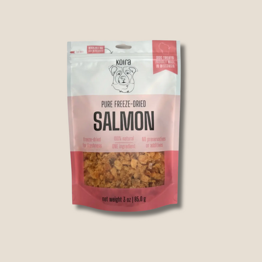 Freeze-Dried Salmon – Lean High-Protein Training Treats for All Dogs (Single-Ingredient, Grain-Free, Low-Fat)