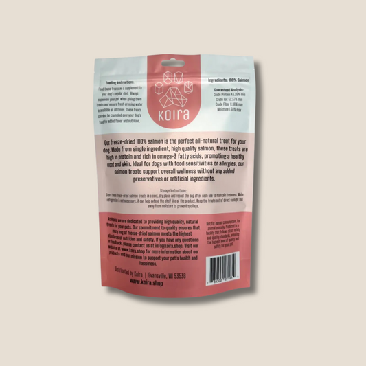 Freeze-Dried Salmon – Lean High-Protein Training Treats for All Dogs (Single-Ingredient, Grain-Free, Low-Fat)