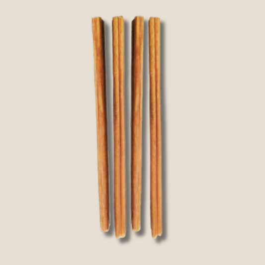 12-Inch Bully Sticks for All Dogs – Healthy Rawhide Alternative Chew Treats for Strong Teeth & Gums (Digestible, All-Natural, M/L)