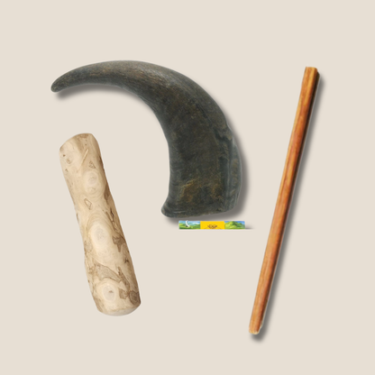 Power Chewer Trio - Healthy Rawhide Alternative Chew Treats for Strong Teeth & Gums (Digestible, All-Natural, M/L)