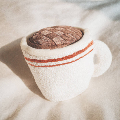 Interactive Espresso Cup Dog Enrichment Toy - Nosework for Mental Stimulation (Washable, S/M)