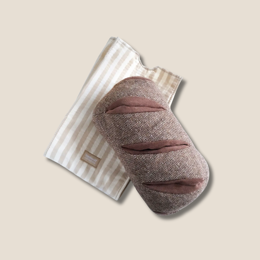 Interactive Rye Bread Snuffle Dog Enrichment Toy - Nosework for Mental Stimulation (Washable, M/L)