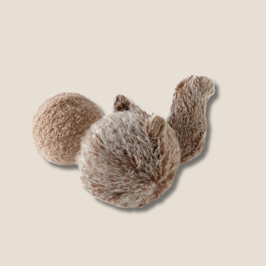 Interactive Squirrel Pop Burrow Dog Enrichment Toy - Nosework for Mental Stimulation (Washable, S/M/L)