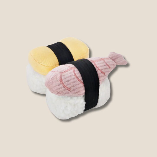 Interactive Sushi Snuffle Dog Enrichment Toy - Nosework for Mental Stimulation (Washable, S/M)