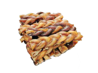 6-Inch Braided Bully Sticks for All Dogs – Healthy Rawhide Alternative Chew Treats for Strong Teeth & Gums (Digestible, All-Natural, S/M)