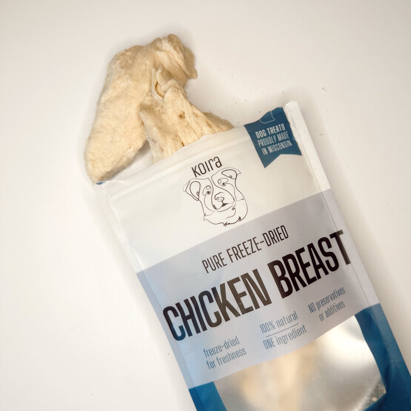 Freeze-Dried Chicken Breast – Lean High-Protein Training Treats for All Dogs (Single-Ingredient, Grain-Free, Low-Fat)