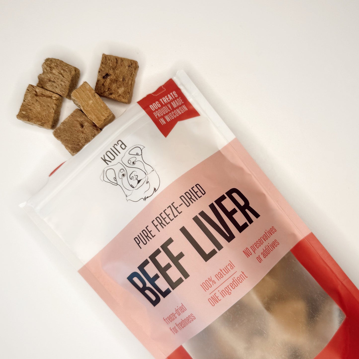 Freeze-Dried Beef Liver – Lean High-Protein Training Treats for All Dogs (Single-Ingredient, Grain-Free, Low-Fat)