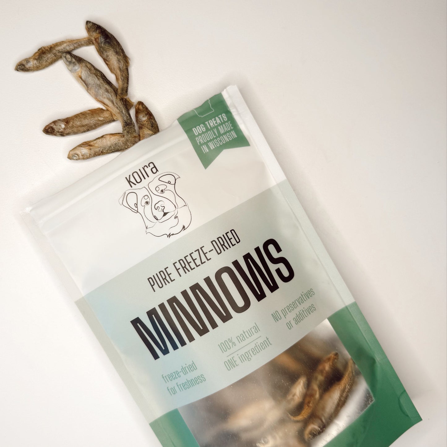 Freeze-Dried Minnow – Lean High-Protein Training Treats for All Dogs (Single-Ingredient, Grain-Free, Low-Fat)