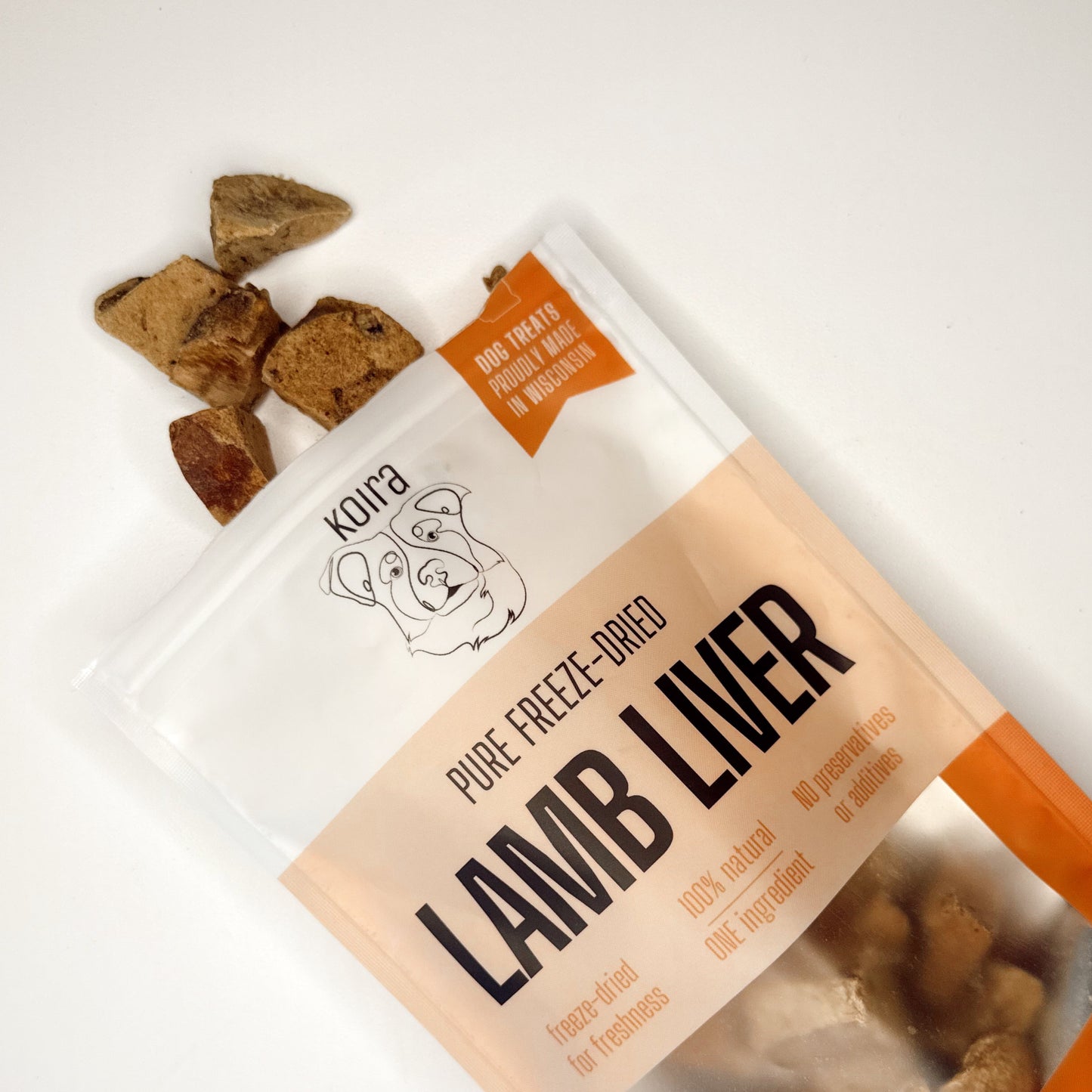 Freeze-Dried Lamb Liver – Lean High-Protein Training Treats for All Dogs (Single-Ingredient, Grain-Free, Low-Fat)