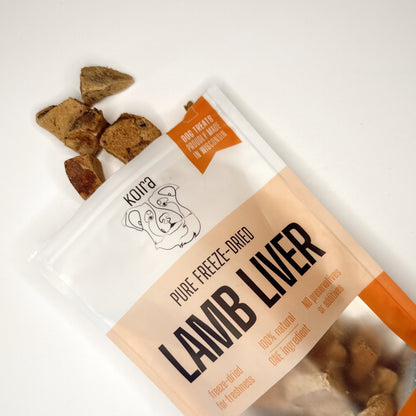 Freeze-Dried Lamb Liver – Lean High-Protein Training Treats for All Dogs (Single-Ingredient, Grain-Free, Low-Fat)